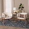 Baxton Studio Baron Mid-Century Modern Cream Boucle Fabric Upholstered 2-Piece Living Room Accent Chair Set 233-2PC-13278-ZORO - alternate 6